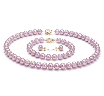 7.5-8mm De apa dulce Set in Lavanda