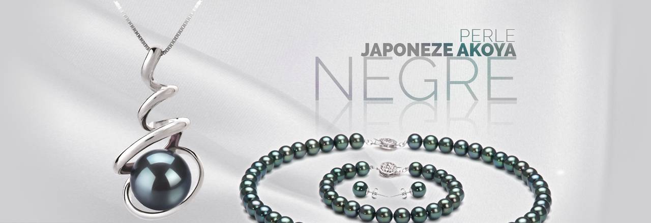 PearlsOnly Perle negre japoneze Akoya