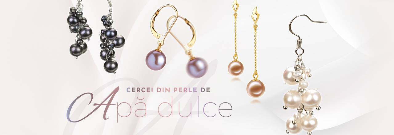 PearlsOnly Cercei cu perle de apă dulce