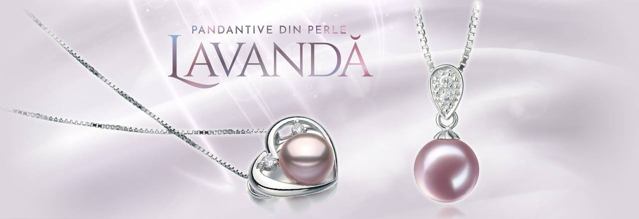 PearlsOnly Pandantive cu perle de lavandă
