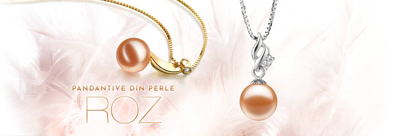 PearlsOnly Pandantive cu perle roz