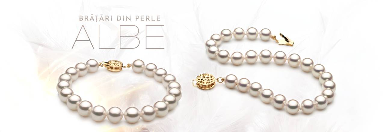 PearlsOnly Bratari cu perle albe