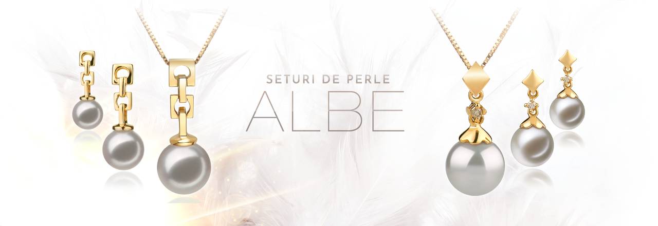PearlsOnly Seturi de perle albe